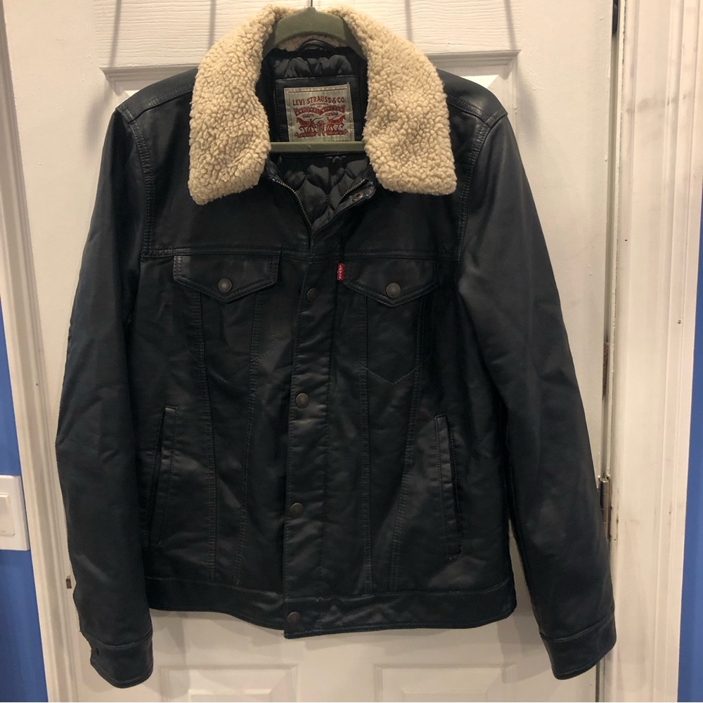 Levi’s Sherpa Faux Leather Jacket S